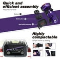 thumbnail image 6 of 4 Wheel Mobility Scooter for Adults, Electric Mobility for Seniors, 20''W Armrest, Windshield, Rear Suspension, LED Light, Cup Holder, USB Charge Port, Gift Flag, 300lbs, 16 Miles Long Range, Purple, 6 of 8