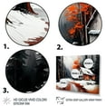 thumbnail image 3 of Designart Monochrome Orange Cottage In Winter IV Canvas Wall Art, 3 of 5