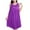 Purple, variant on Satin Nightgowns for Women - Soft & Breathable Knee-Length Night Dress - Solid Color Nightshirt - Plus Size Home Skirt Ladies Cotton Pajama Pants Purple One Size