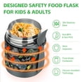 thumbnail image 4 of Tarro aislante para comida Soup Thermo Pawtong para niños, 300 ml, negro, 4 of 6
