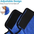 thumbnail image 4 of Microfibre Dog Bathrobe Adjustable Cat Fast Dry Bathing Quick Drying Pajamas Toweling Super Absorbent Pet Robe S Blue 40cm for Back Length, 4 of 6