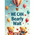 thumbnail image 4 of LUUFILx Teddy Bear We Can Bearly Wait Banner with Balloons Roses Baby Shower Backdrop Background Photography Props Party Supplies Decorations, 4 of 8