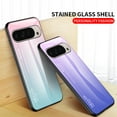 thumbnail image 6 of ELEHOLD Case for Google Pixel 9 / 9 Pro, Lightweight Gradient Glass Case Ultra Slim Shockproof Cover,Gray, 6 of 10