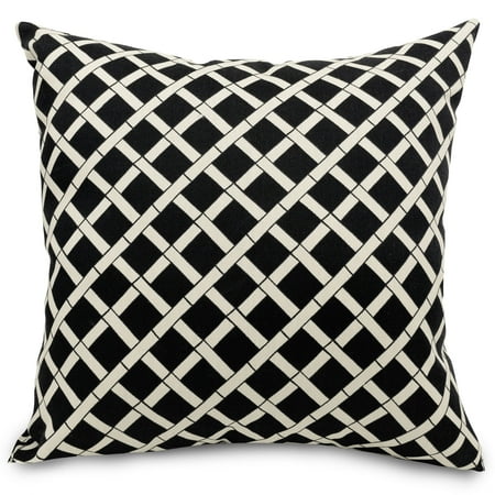 Bamboo Throw Pillow - Majestic Home Goods Indoor Outdoor Black Bamboo Large Decorative Throw Pillow 20 in L x 8 in W x 20 in H