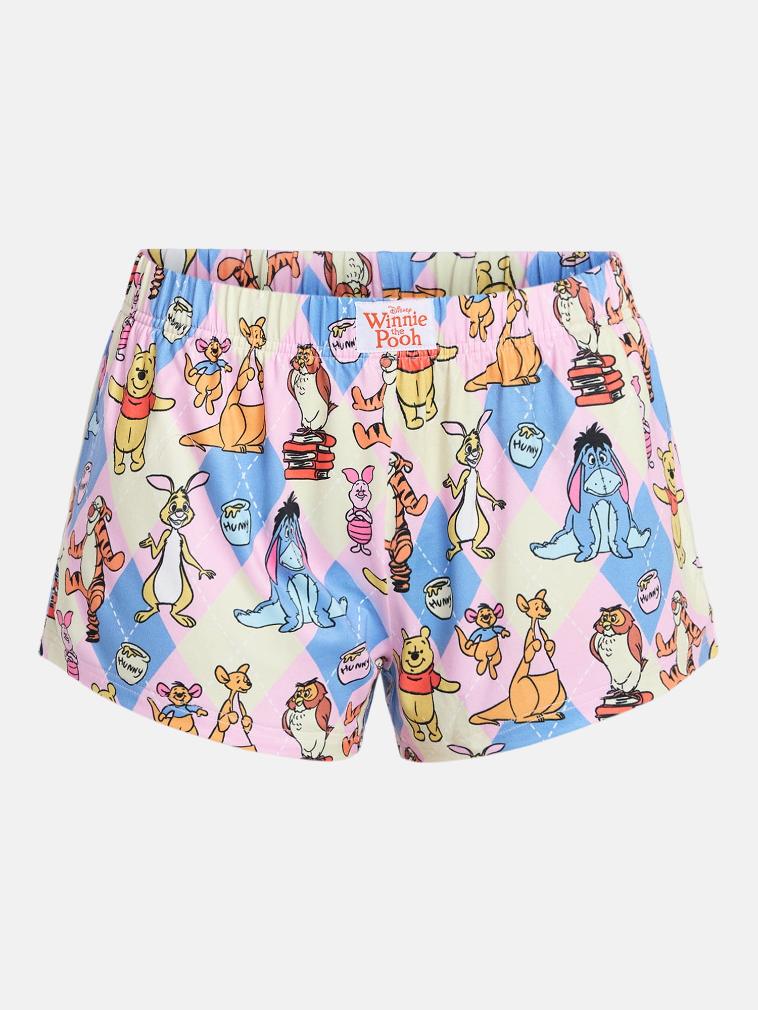 Winnie the Pooh Women's Jersey Knit Sleep Shorts, 2-Pack, Sizes XS-3X