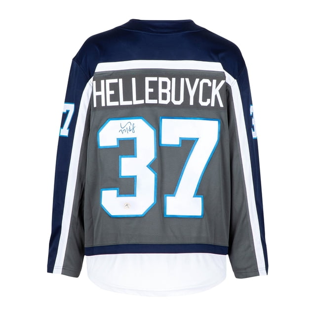 Connor Hellebuyck Signed Winnipeg Hockey Retro Edition Jersey