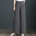 thumbnail image 2 of XDIAHBPL Casual Pants For Women Womens Pants Soft High Waist Pull On Wide Leg, 2 of 7