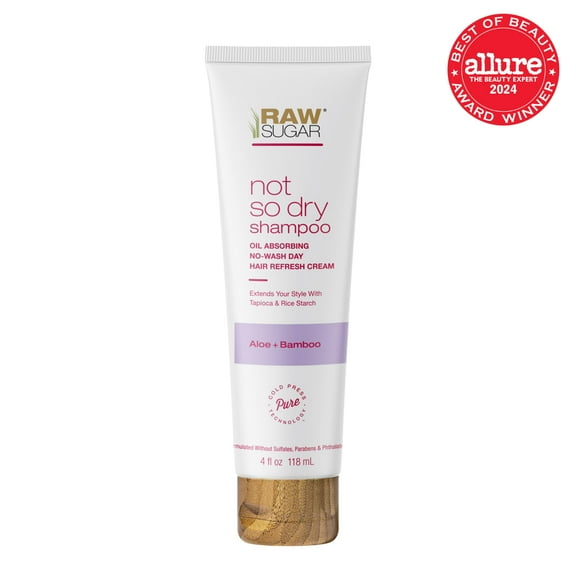 Raw Sugar Not So Dry Shampoo - Aloe   Bamboo, 4 fl oz