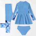 thumbnail image 5 of 11-12 T Bathing Suits Girls Long Sleeve Rash Guard Two Piece Swim Set with UPF 50+ Sun for Surfing Beach and Pool Activities, 5 of 8