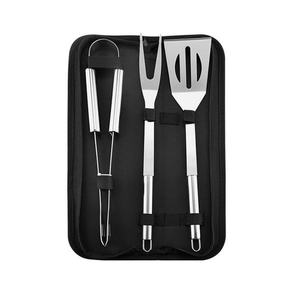Moocorvic Barbecue Utensils 3pcs Stainless Steel Barbecue Utensils Kit Barbec