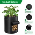 thumbnail image 5 of 6 Pack 10 Gallon Potato Grow Bags with Window Vegetable Grow Bags, Garden Planting Bag with Durable Handle, Plant Pots for Tomato, Vegetable and Fruits, 5 of 7