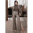 thumbnail image 3 of Arach&Cloz Women's Wool Blend Fall Sweaters Mock Neck Business Casual Outfits, 3 of 6