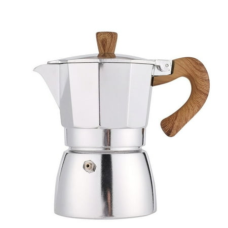 

Italian Mocha Pot Espresso Coffee Maker Percolator Stove Top Pot 150/300ML Kitchen Household Aluminum Coffee Stove Top Maker Pot
