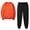 Orange, variant on 2 Piece Sets for Women Crew Neck Sweatshirt Jogger Pant 2-Piece Sweatsuit Set,Sizes S-3XL