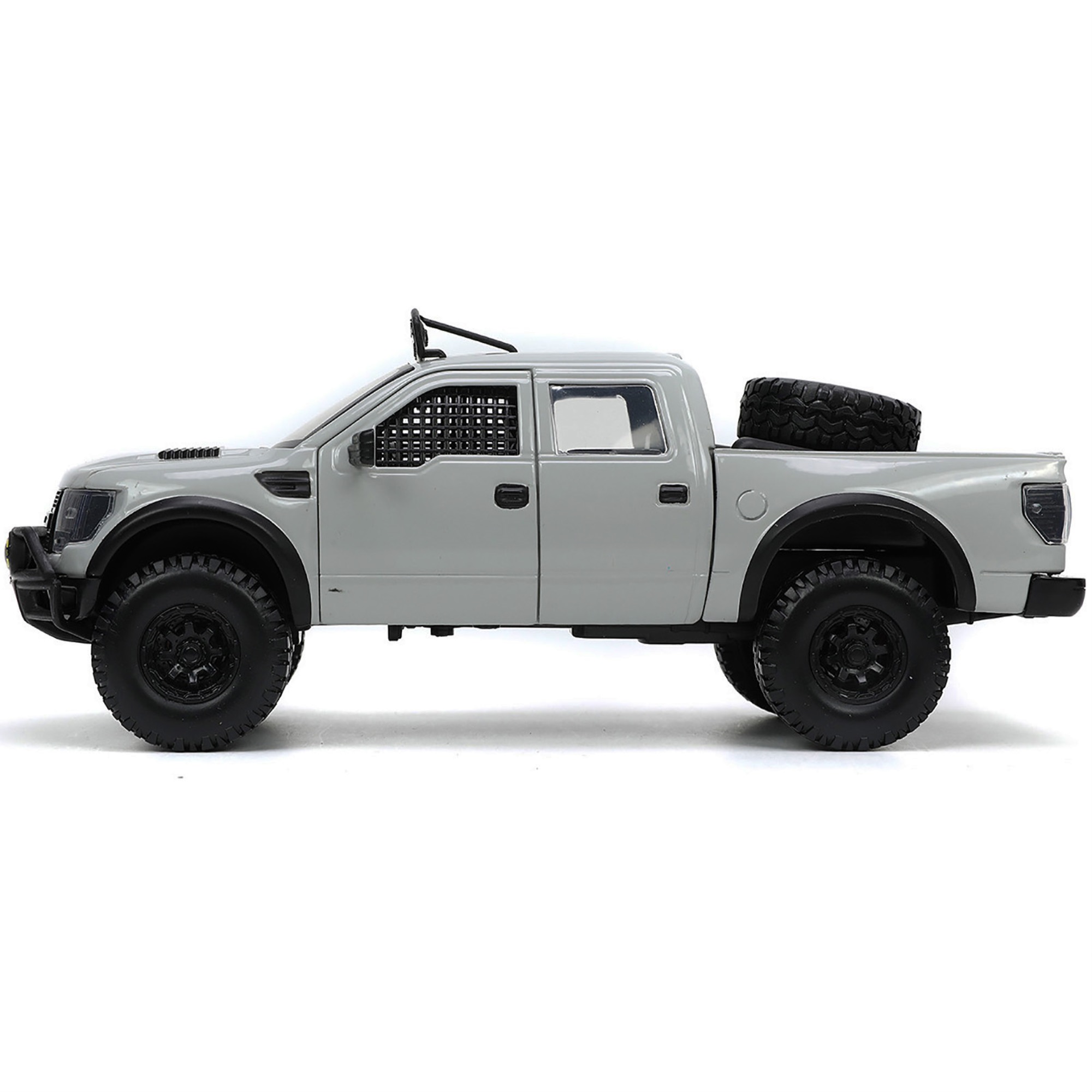 2011 Ford F-150 SVT Raptor Pickup Truck Light Gray with Extra Wheels "Just Trucks" Series 1/24 Diecast Model Car by Jada