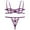 Purple, variant on Clearance Sale 2025 Intimates Women Slim Decor Cut Out Underwire Lingerie Set Two Piece Underwear Bowknot Lace Lingerie Underwear Sleepwear Steel Ring Pajamas Garter