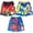 Blue, variant on SEGA Sonic The Hedgehog Tails Knuckles 3 Pack UPF 50+ Swim Trunks Little Kid to Big