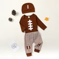 thumbnail image 3 of Okbabeha My First Halloween Baby Boy Girl Outfits Newborn Infant Cutest Pumpkin Romper Oneise Pants Hat Halloween Clothes Set, 3 of 7