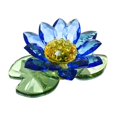 thumbnail image 1 of Figura de loto con flores, adorno para el hogar, coleccionable, suave, centro de mesa, creativo para Azul, 1 of 9