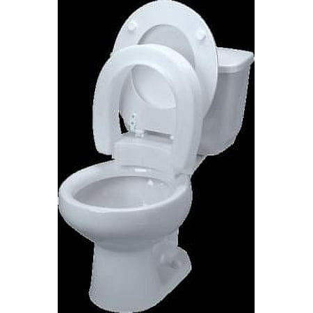 Tall-ette Hinged Elevated Toilet Seat Standard Bowl, 20-1/4 x 14-3/4 x 3-3/4 Inch, 1 Count