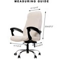 thumbnail image 4 of Printed Office Chair Covers, Stretch Computer Chair Cover Universal Boss Chair Covers Modern Simplism Style High Back Chair Slipcover (Years, Medium), 4 of 7