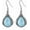 Larimar, variant on AOBOCO Black Onyx/Moonstone Earrings 925 Sterling Silver Pear Shaped Teardrop Filigree Vintage Dangle Drop Earrings for Women Mothers Day Gift for Mom