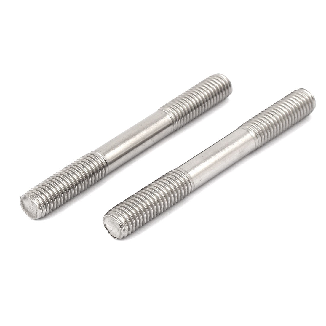 Unique Bargains 304 Stainless Steel Double End Thread Tight Push Rod Stud M10x90mm 10pcs