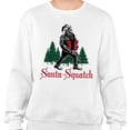 thumbnail image 2 of Santa-Squatch Sweatshirt Unisex 2X-Large White, 2 of 5