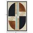 thumbnail image 3 of Casavani Handblock Printed Cotton Dhurrie Custom Kitchen Mats Outdoor Patio Rug, Blue 4x6 feet, 3 of 5