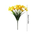 thumbnail image 3 of Artificial Flower Bouquet Daffodils Lilies Faux Floral Arrangements And Faux Greenerys For Indoor Outdoor Wedding Decor, 3 of 6