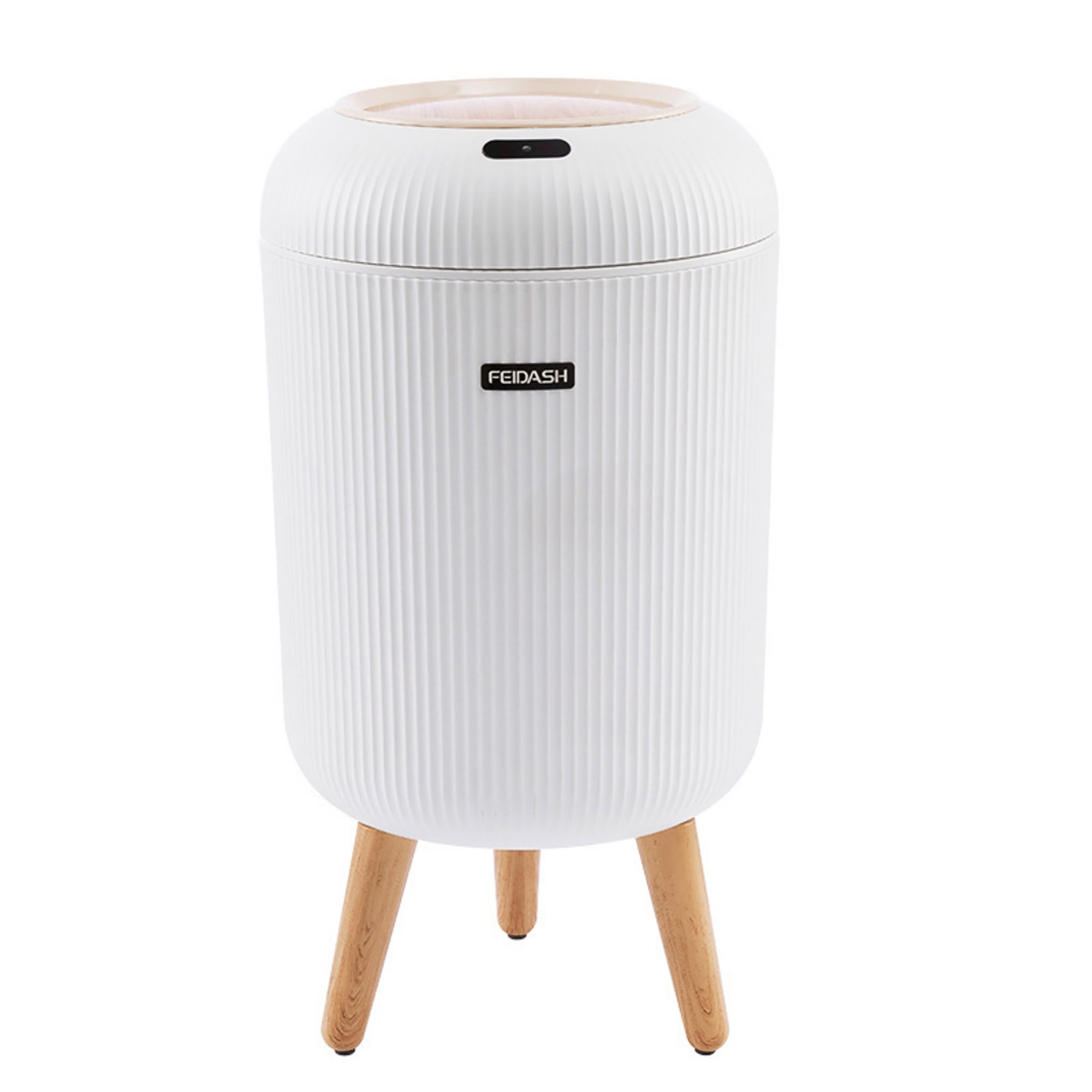 INSMART 3.2 Gallon Motion Sensor Trash Can, Automatic Odor-Proof Bathroom & Kitchen Wastebasket with Waterproof Lid,Silent Close,White Garbage Bin for Home Office
