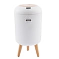 thumbnail image 6 of INSMART 3.2 Gallon Motion Sensor Trash Can, Automatic Odor-Proof Bathroom & Kitchen Wastebasket with Waterproof Lid,Silent Close,White Garbage Bin for Home Office, 6 of 8