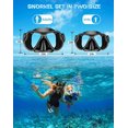 thumbnail image 5 of Greatever Dry Snorkel Set, with Panoramic Wide View,Anti-Fog Scuba Diving Mask, 5 of 7