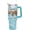Cyan, variant on 40 oz Tumbler with Handle and Straw, Cat Tumbler with Leak Proof Lid, Reusable Stainless Steel Insulated Travel Coffee Mug, Gifts for Cat Lovers