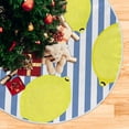 thumbnail image 5 of FMSHPON Lemon Pattern Xmas Christmas Tree Skirt Stand Mat for Holiday Party Decoration Indoor Outdoor 48 inches, 5 of 6