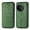 Green, variant on Allytech Flip Wallet Case for OnePlus 12R, Premium PU Leather Luxury Case with Kickstand & Card Slots, Magnetic Closure Inner Soft TPU Shockproof Protective Case for Women Men - Black