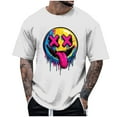 thumbnail image 1 of T-Shirt d'Halloween pour Homme, T-Shirt Graphique Effrayant pour Fête d'Halloween, Blouse Décontractée à Col Rond et Manches Courtes, Coupe Mode pour Usage Quotidien, 1 of 5