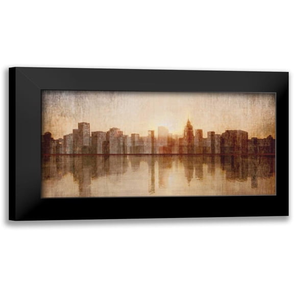 Amori 14x9 Black Modern Framed Museum Art Print Titled - Skyline