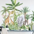 thumbnail image 5 of 1pc Cartoon Tropical Rainforest Animals Plant Wall Sticker, 5 of 5