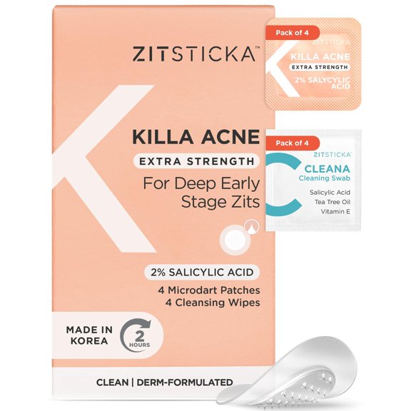 Parches para el acné ZitSticka Killa Extra Strength, 4 unidades