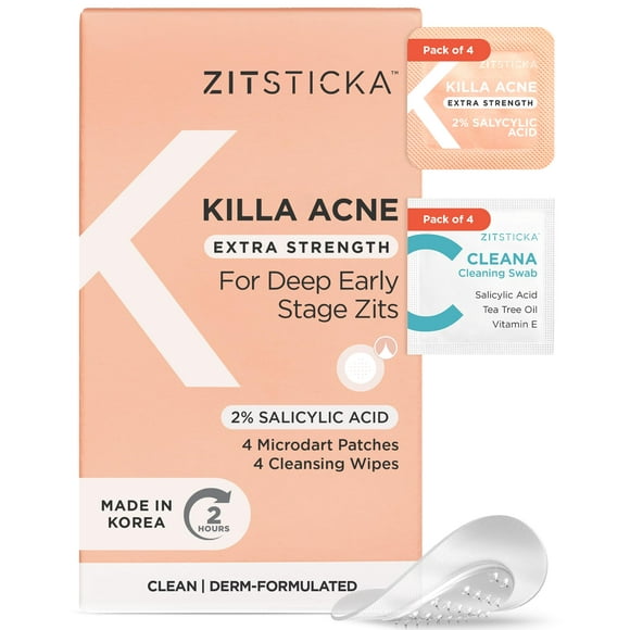 Parches para el acné ZitSticka Killa Extra Strength, 4 unidades
