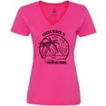 thumbnail image 3 of Inktastic Summer Vacation Mode Cocoa Beach Florida Women's V-Neck T-Shirt, 3 of 5