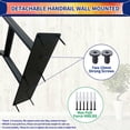 thumbnail image 2 of Main Courante pour Escaliers, Rampes pour Marches Extérieures, Rampes d'Escalier 1 à 3 Marches, Main Courante pour Usage Intérieur Ou Extérieur, en Forme de U, Acier Inoxydable, pour Garage, Porche, 2 of 5