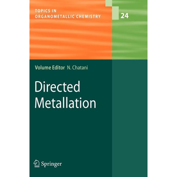 Topics in Organometallic Chemistry Directed Metallation, Book 24, (Paperback)