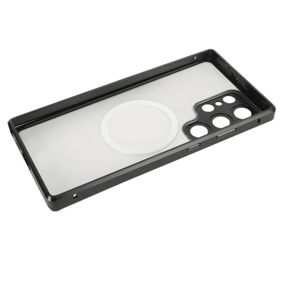 Protective Phone Case, Phone Case Frosted Acrylic Backboard Black for Daily Use