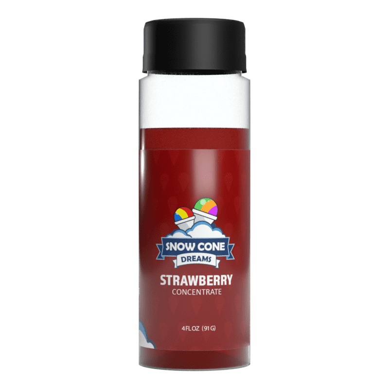 Strawberry Snow Cone and Shaved Ice Flavor Concentrate 4oz Add