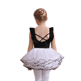thumbnail image 2 of LYMAYTER ‌Toddler Ballerina Outfit Short Sleeve for 3Y-11Y Leotard Tutu Dress Girls Dance Party Set, 2 of 8