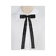 thumbnail image 5 of INSPIRAR CHIC Corbata de moño ajustable de color sólido para mujer, negra, talla única, 5 of 5