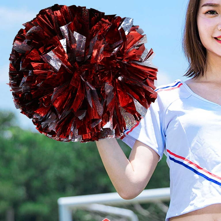 Cheerleader Pom Poms, Cheerleading Pom Pom Non-slip Handle For Stadium For  Holiday Celebration For Sports Meeting 