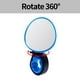 thumbnail image 4 of Eigraketly Espejos retrovisores para manillar de bicicleta, espejo retrovisor para bicicleta MTB, mango de silicona, espejo retrovisor de 3 colores Ciclismo Azul Eigraketly OD000798-02B, 4 of 6